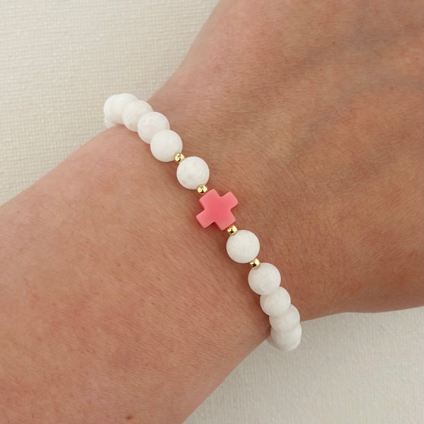 ‘Pink Cross’ Bracelet