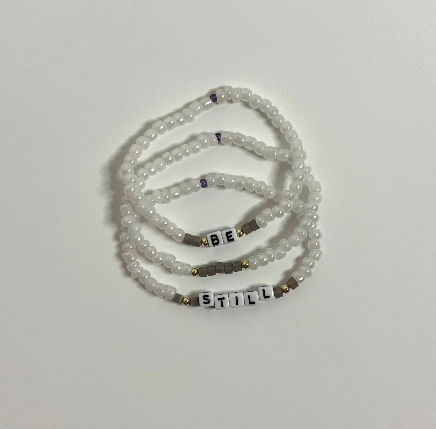 "Be Still" Bracelet Set